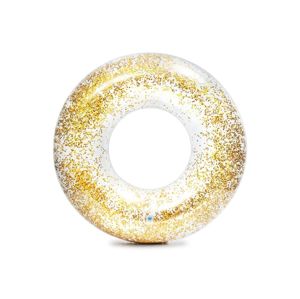 Nafukovací trblietavý kruh 107 cm - zlatý