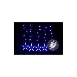 Svetelný záves hviezdy - 5 ks - 100 LED - modrá